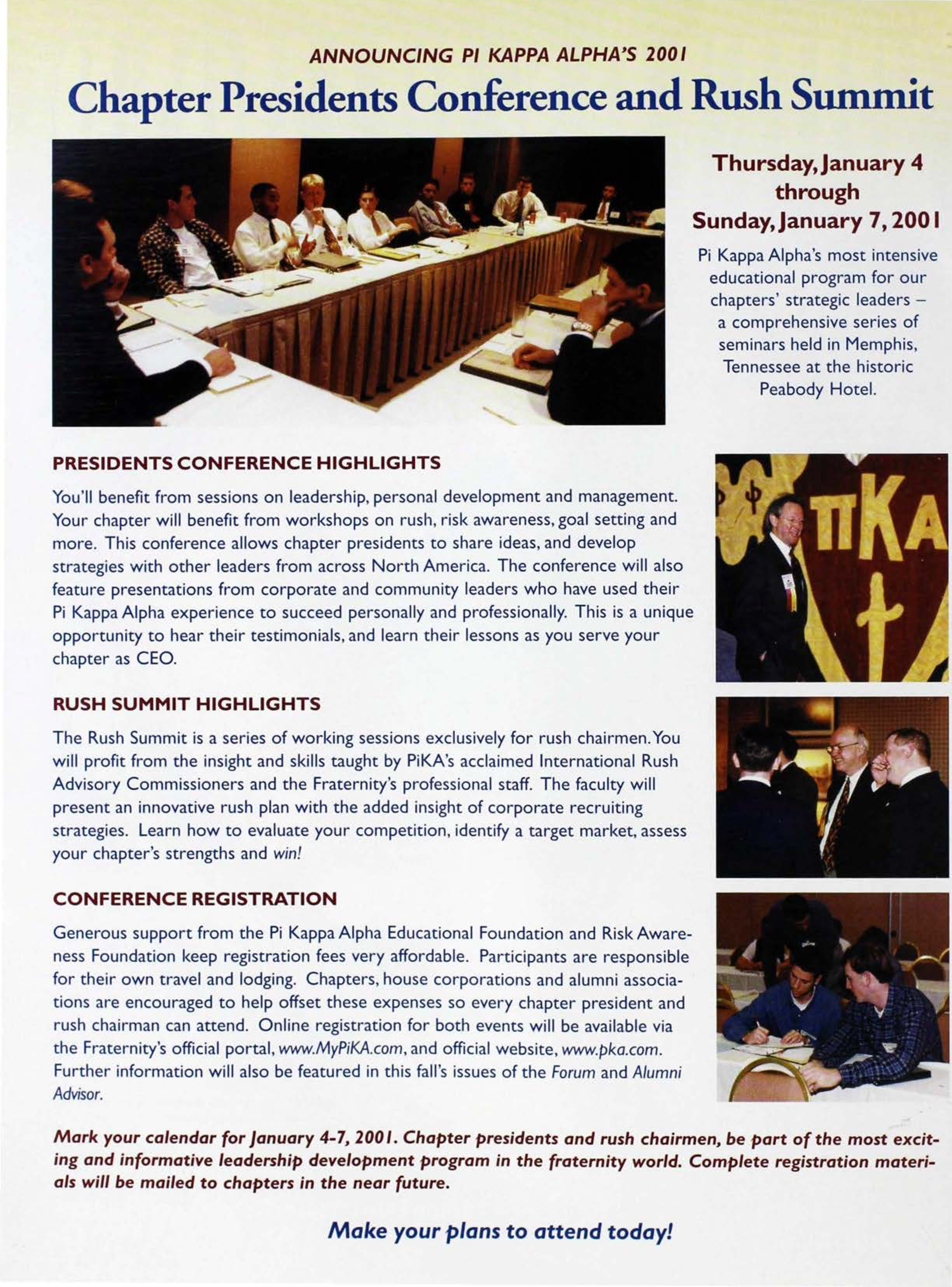 Chapter Presidents Conference and Rush Summit